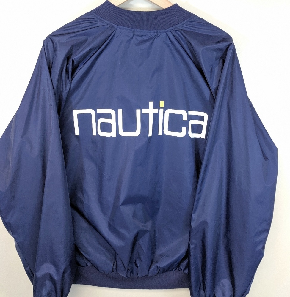 🔥Vintage 90's Nautica Spellout Windbreaker - Picture 4 of 7
